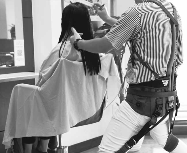 Exoesqueleto para trabajo asistencial de apoyo