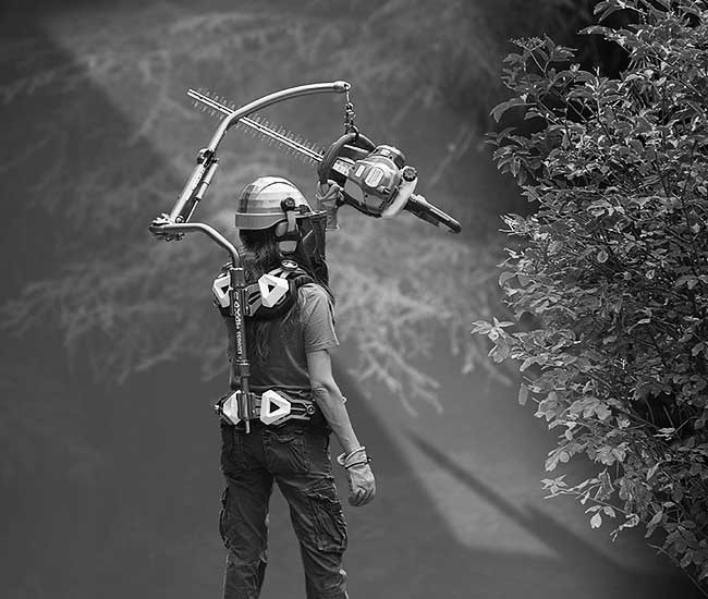 Exoesqueleto para poda y mantenimiento verde