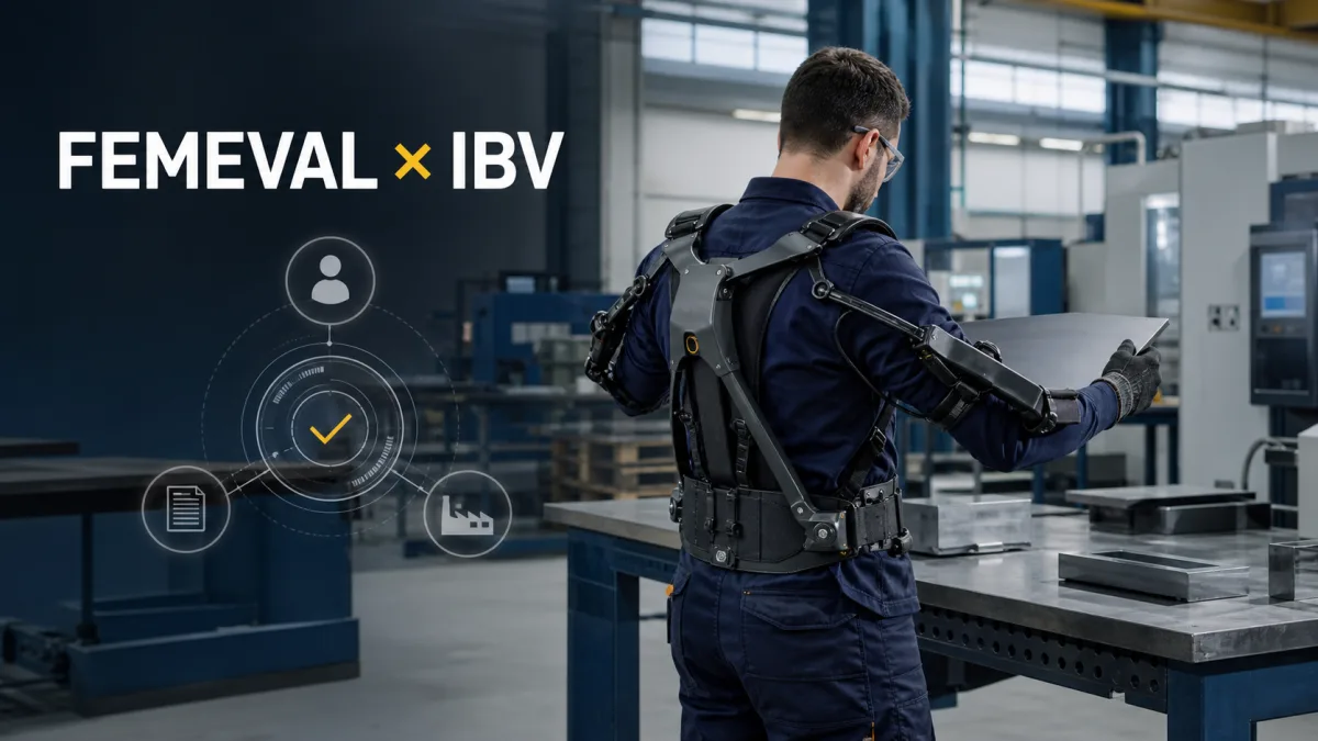 FEMEVAL e IBV preparan una herramienta para seleccionar exoesqueletos en el sector metal