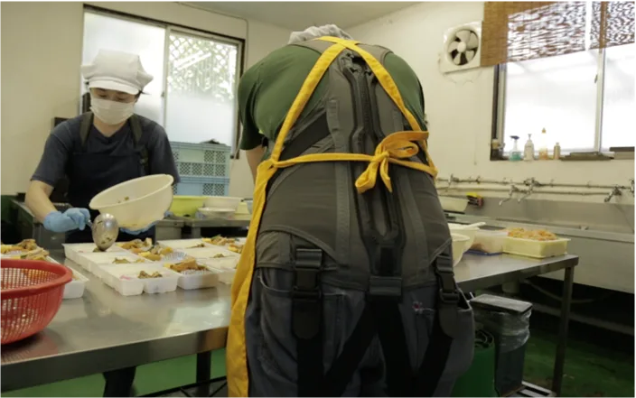 Exoesqueleto para trabajadores de hostelería